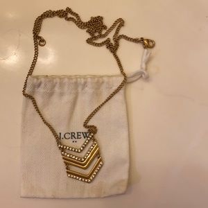 J. Crew Gold V Necklace